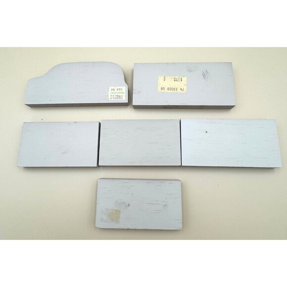 6 pc The Cat’s Meow Wooden RAILROAD Train Quaker, Passenger, Engine - Picture 6 of 8